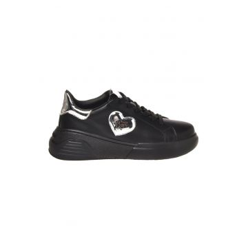 Pantofi sport de piele cu model colorblock