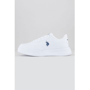 Pantofi sport de piele ecologica - Alb