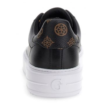 Pantofi sport de piele ecologica cu detalii monograma