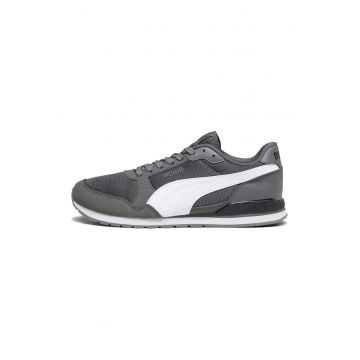 Pantofi sport de piele ecologica cu garnituri de plasa Runner