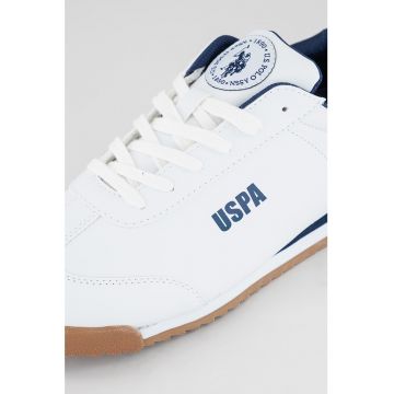 Pantofi sport de piele ecologica cu imprimeu logo