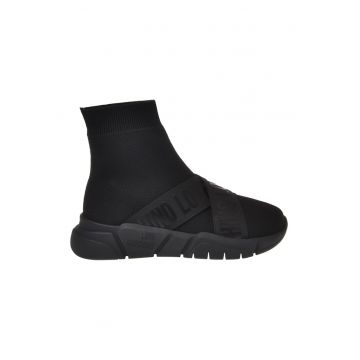 Pantofi sport slip-on cu benzi logo