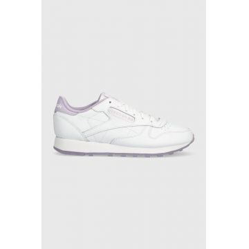 Reebok Classic sneakers din piele CLASSIC LEATHER culoarea alb