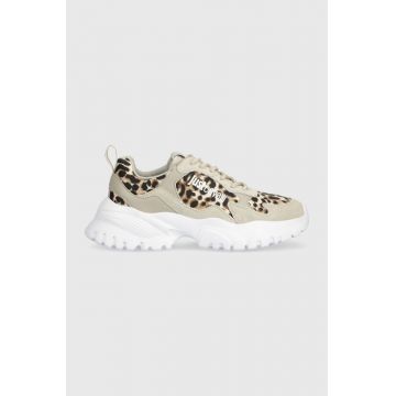 Just Cavalli sneakers culoarea bej, 75RA3SL1 ZP371 843