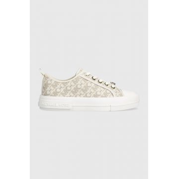 MICHAEL Michael Kors tenisi Evy femei, culoarea bej, 43H3EYFS1B