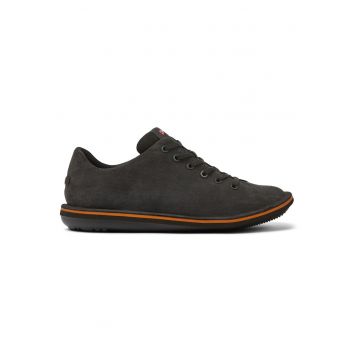 Pantofi casual de piele nabuc Beetle 393 - Gri