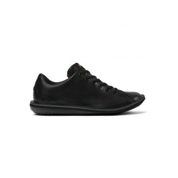Pantofi casual de piele nabuc Beetle 393 - Negru