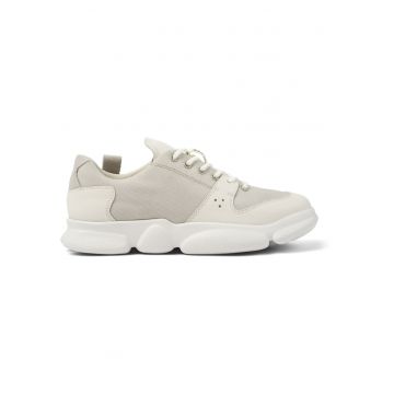 Pantofi sport cu garnituri din piele nabuc Karst 1195