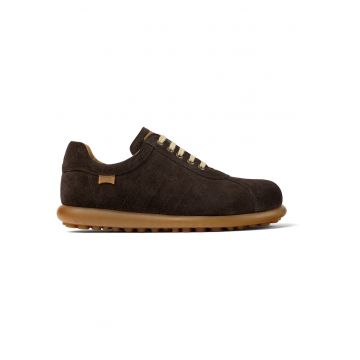Pantofi sport de piele intoarsa Ariel 1389 - Gri inchis