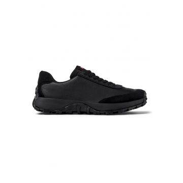 Pantofi sport Drift Trai din piele si piele nabuc - Negru