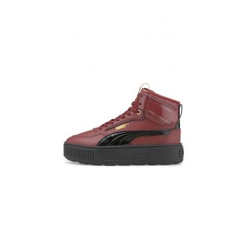 Pantofi sport flatform mid-high cu garnituri de piele Karmen Rebelle