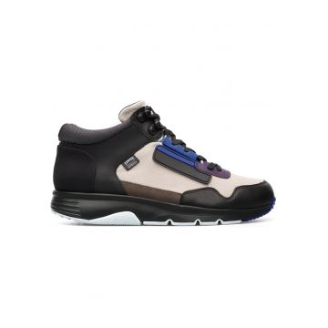 Pantofi sport mid-high cu ganituri de piele Drift 33