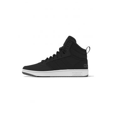 Pantofi sport mid-high Hoops 3.0 - Alb/Negru stins