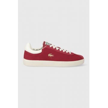 Lacoste sneakers din piele intoarsă Baseshot Premium culoarea rosu, 46SFA0067