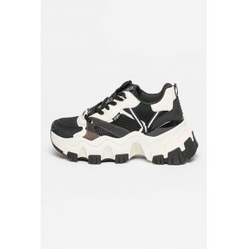 Pantofi sport cu aspect masiv si insertii de piele ecologica Norion