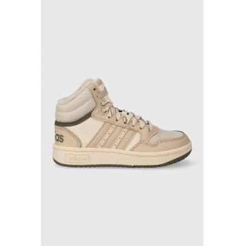 adidas Originals sneakers pentru copii HOOPS MID 3.0 K culoarea bej