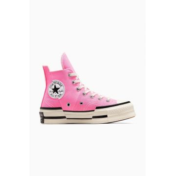 Converse tenisi Chuck 70 Plus femei, culoarea violet, A05466C