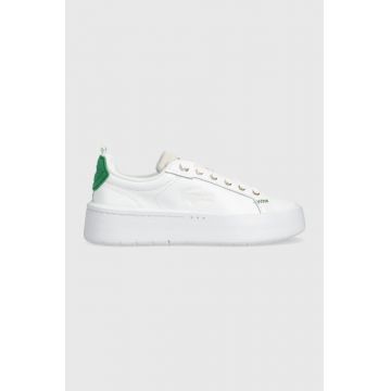 Lacoste sneakers din piele CARNABY PLAT 223 2 SFA culoarea alb, 46SFA0034