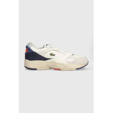 Lacoste sneakers din piele STORM 96 VTG 223 3 SMA culoarea bej, 46SMA0093