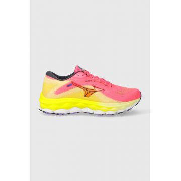 Mizuno pantofi de alergat Wave Sky 7 culoarea roz