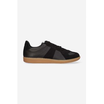 Novestă sneakers din piele culoarea negru, N974007.60Y13Y003 N974007.60Y13Y003-BLACK