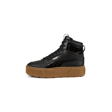 Pantofi sport flatform mid-high cu garnituri de piele Karmen Rebelle