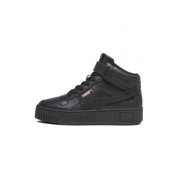 Pantofi sport mid-high de piele si piele ecologica cu banda velcro Carina Street