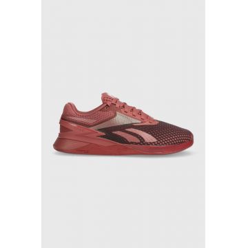 Reebok pantofi de antrenament Nano X3 culoarea bordo