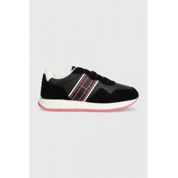 Tommy Jeans sneakers TJW EVA RUNNER MAT MIX ESS culoarea negru, EN0EN02510