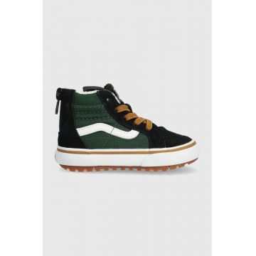 Vans tenisi copii VN0A5HZ3BOQ1 TD SK8-Hi Zip MTE-1 RPST culoarea negru