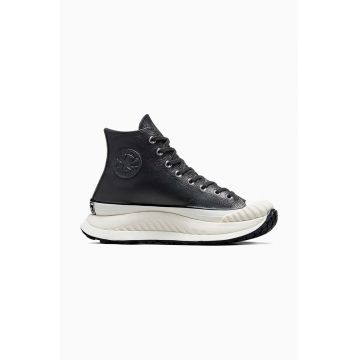 Converse teniși de piele Chuck 70 At-Cx culoarea negru, A07905C