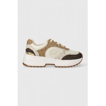 MICHAEL Michael Kors sneakers Percy culoarea bej, 43H3PCFS1B