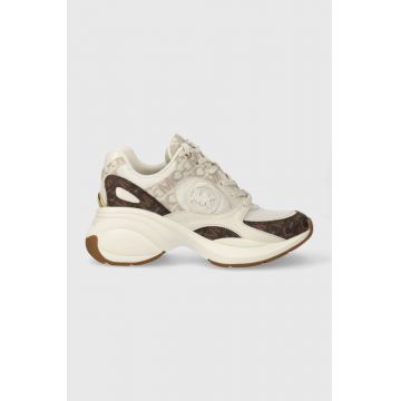 MICHAEL Michael Kors sneakers Zuma culoarea bej, 43H3ZUFS2B