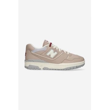 New Balance sneakers din piele BB550LY1 culoarea bej BB550LY1-beige