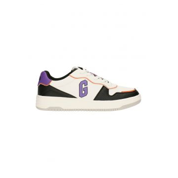 Pantofi sport de piele ecologica cu model colorblock