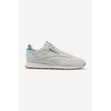 Reebok Classic sneakers din piele întoarsă Leather HP9158 culoarea gri HP9158-grey