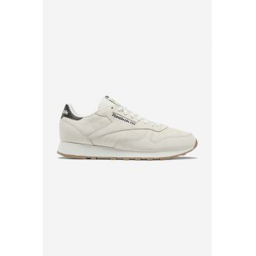 Reebok Classic sneakers din piele întoarsă Leather HP9159 culoarea bej HP9159-beige