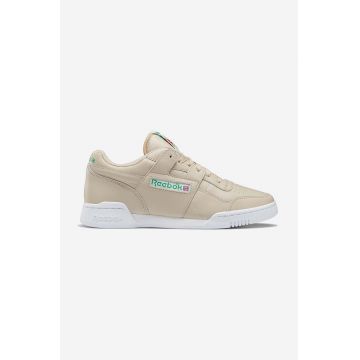 Reebok Classic sneakers din piele Workout Plus Vintage culoarea bej, FZ6026 FZ6026-cream