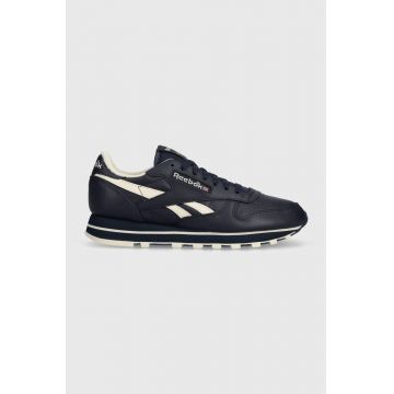 Reebok sneakers din piele CLASSIC LEATHER culoarea albastru marin
