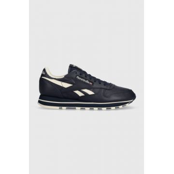 Reebok sneakers din piele CLASSIC LEATHER culoarea bleumarin