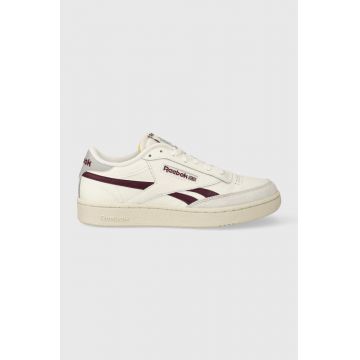 Reebok sneakers din piele Club C Revenge culoarea bej