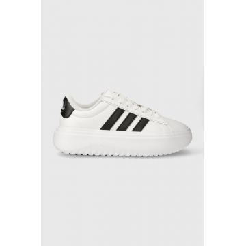 adidas sneakers GRAND COURT culoarea alb