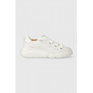 AGL sneakers din piele MAGIC culoarea alb, D938049PGSOFTY0102