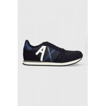 Armani Exchange sneakers culoarea bleumarin XUX017 XCC68 T155