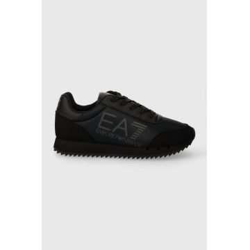 EA7 Emporio Armani sneakers pentru copii culoarea albastru marin