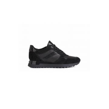 Geox Pantofi culoarea negru, cu toc plat