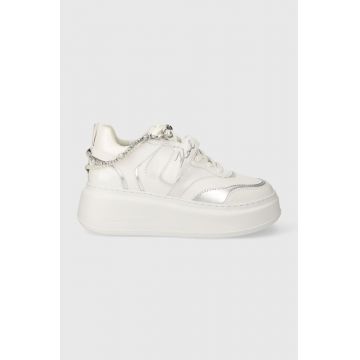 Karl Lagerfeld sneakers din piele ANAKAPRI culoarea alb, KL63544