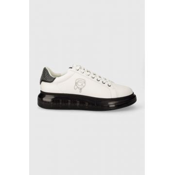 Karl Lagerfeld sneakers din piele KAPRI KUSHION culoarea alb, KL52631N