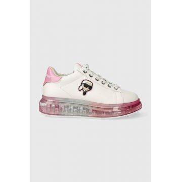 Karl Lagerfeld sneakers din piele KAPRI KUSHION culoarea alb, KL62630N