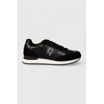 Karl Lagerfeld sneakers din piele VELOCITOR II culoarea negru, KL52931N